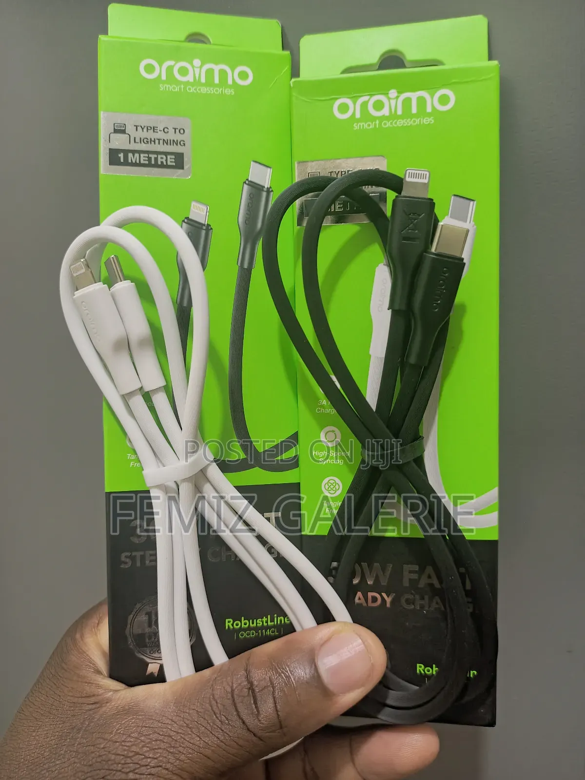 Oraimo Robustline Type-C to Lightning 2.4a Data Cable