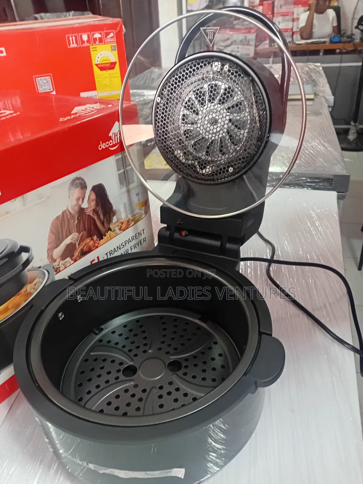 Decakila 5l Transparent Air Fryer,Oil Free Decakila Fryer