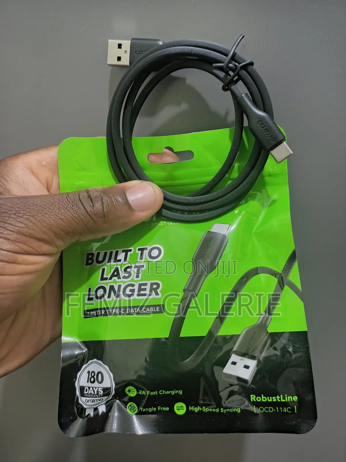 Oraimo Robustline 2a Usb-a-to-Type-C 1m Cable