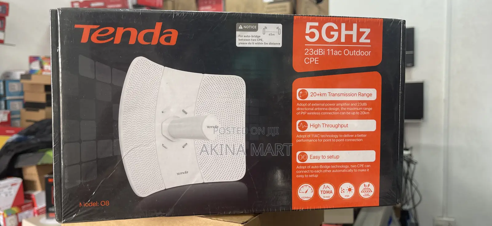 Tenda 08 5ghz Outdoor Cpe 23dbi 11ac Tenda 08 20+Km