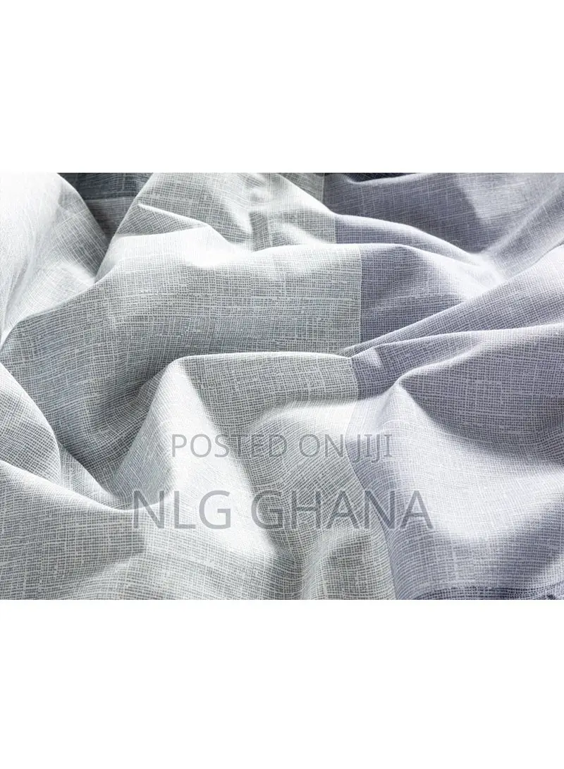 2 PCS 160x220cm Textured Plaid Cotton Duvet Cover Ehx1648