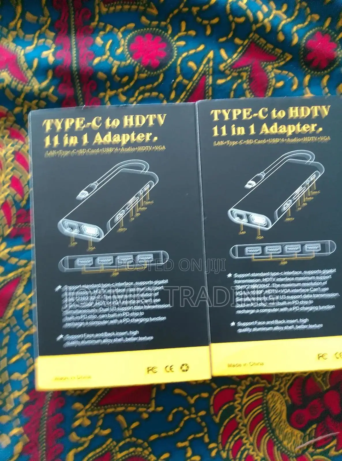 11 in 1 Usb C Hub 3.0 Splitter 4 Laptop, Vga/Hdmi/Rj45/Sd/Pd