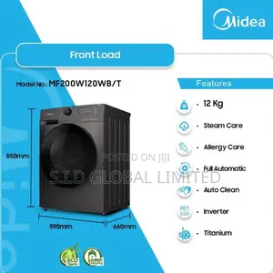 Midea 12kg Fully Automatic Inverter Washing Machine