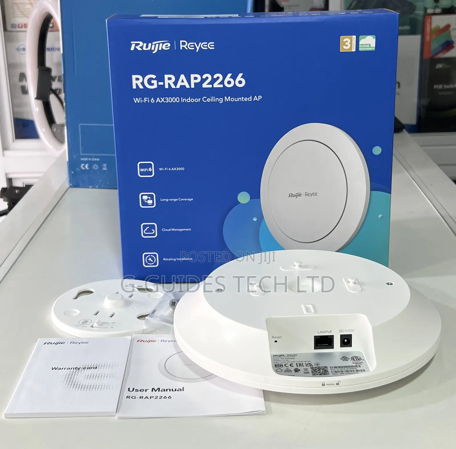 Ruijie Rg-Rap2266 Wi-Fi 6 Ax3000 Indoor Ceiling Access Point