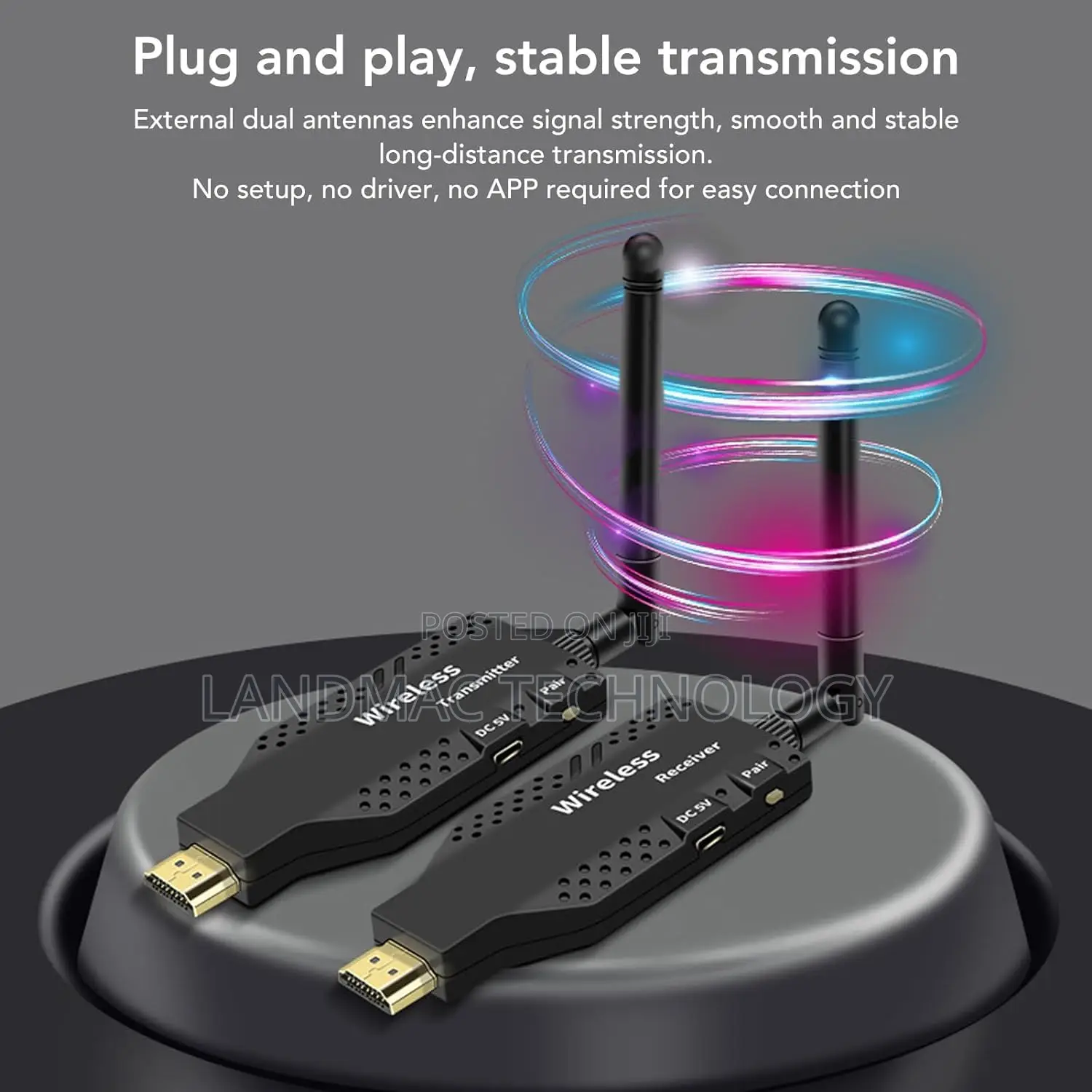 Hdmi Wireless 50 Meters Range Transmitter and Receiver ,