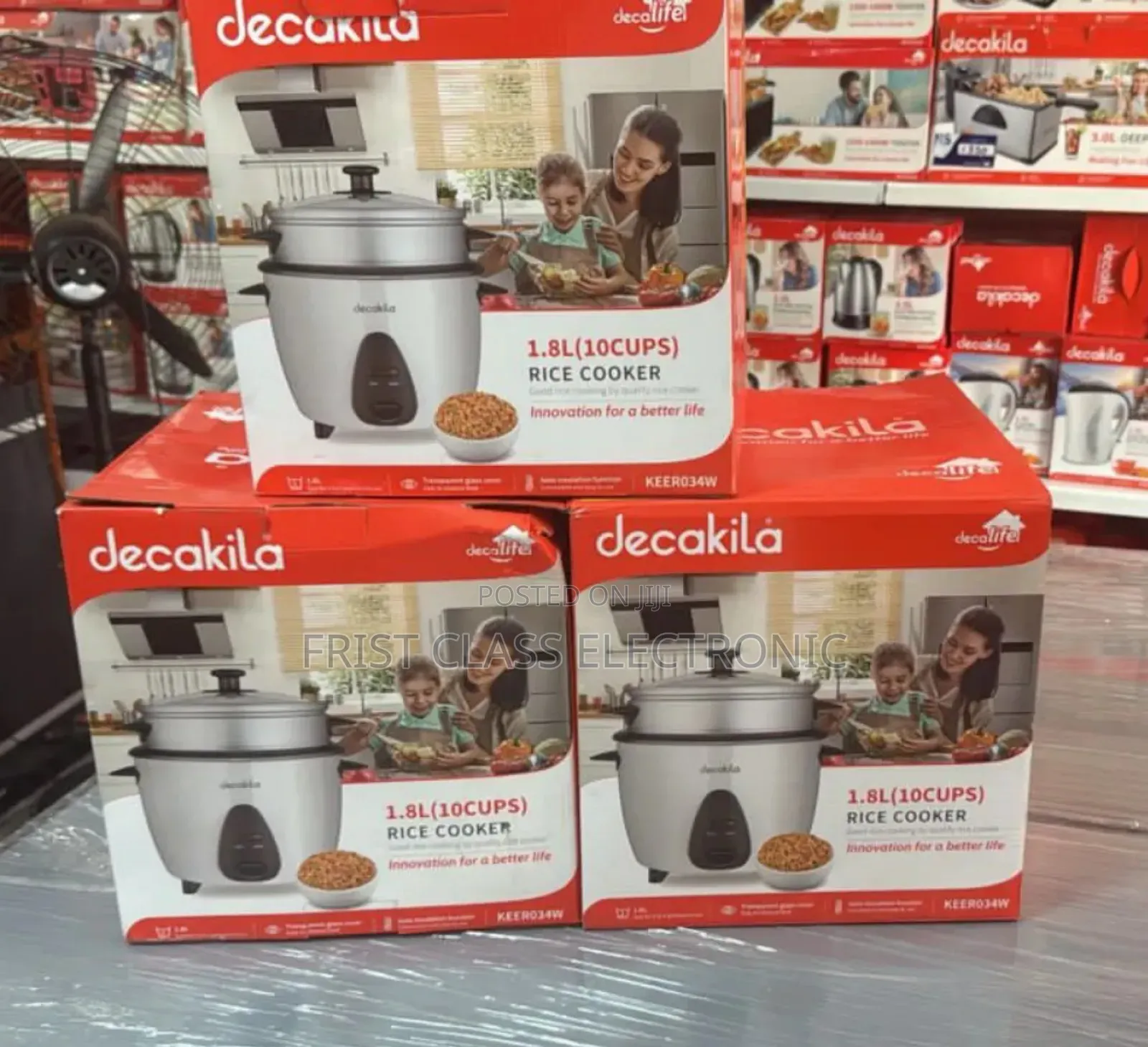 For Easy Cooking Decakila 1.8l Rice Cooker