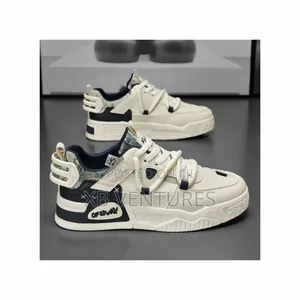 Aidailu Men's Breathable Sneakers - White