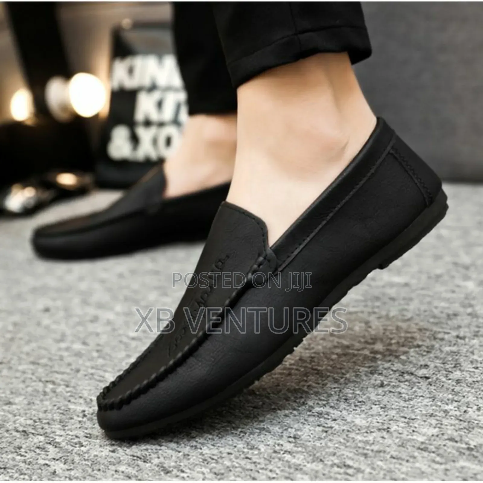 Men's Business Slip-on/Loafers Casual All-Match - Black