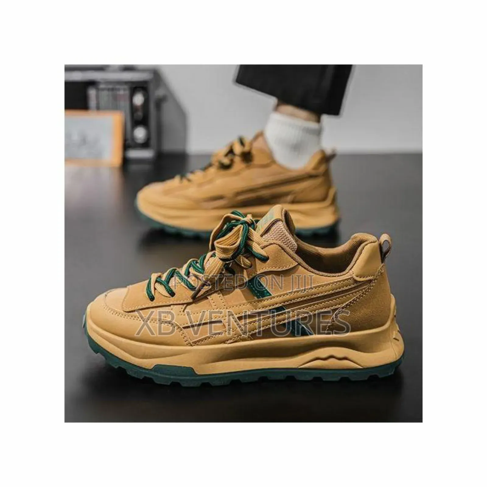 Thick Bottom Non-Slip Soft Sole Outdoor Shoes - Khaki