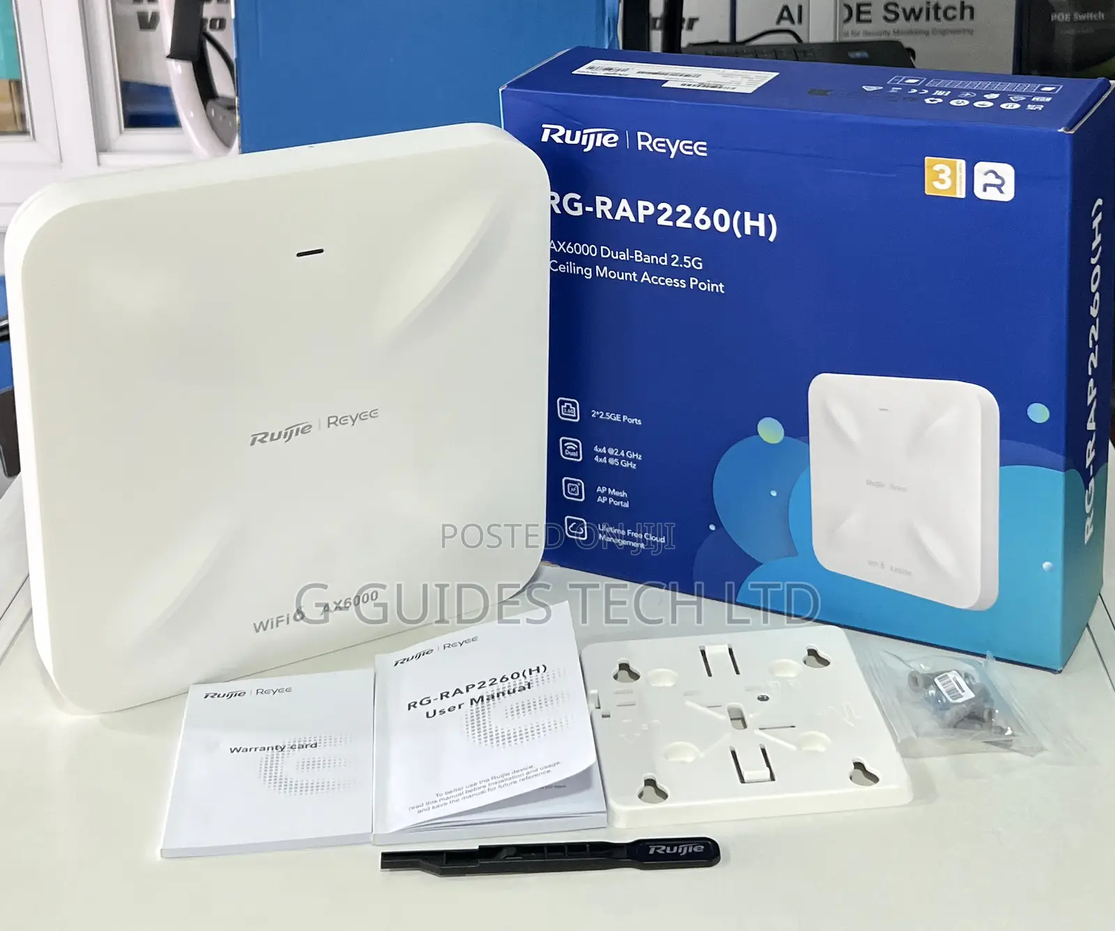 Ruijie Rg-Rap2260(H) Ax6000 Dual-Band Ceiling Access Point