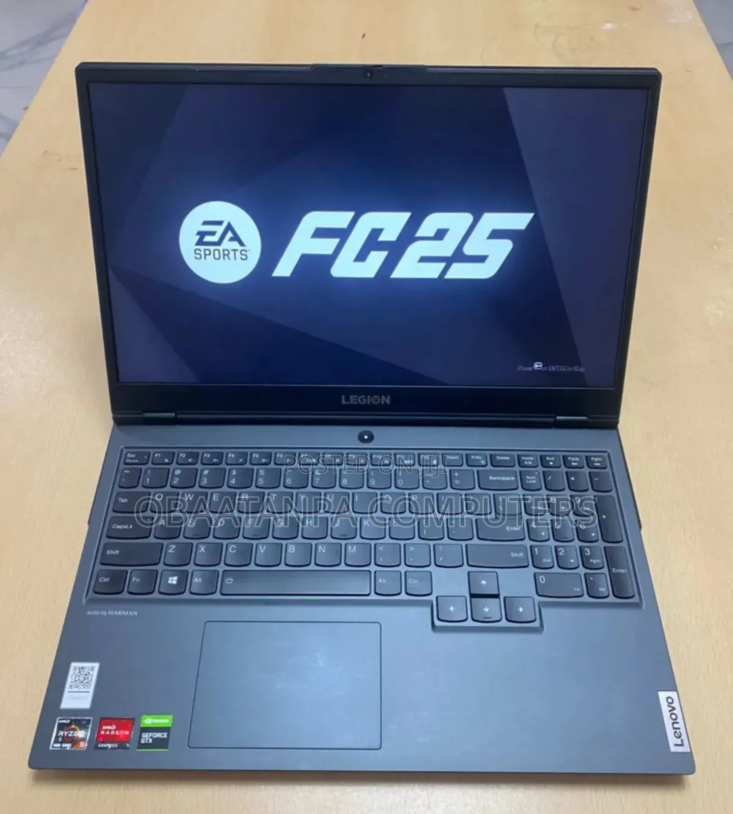Laptop Lenovo Legion 5 8GB AMD Ryzen 5 SSD 256GB
