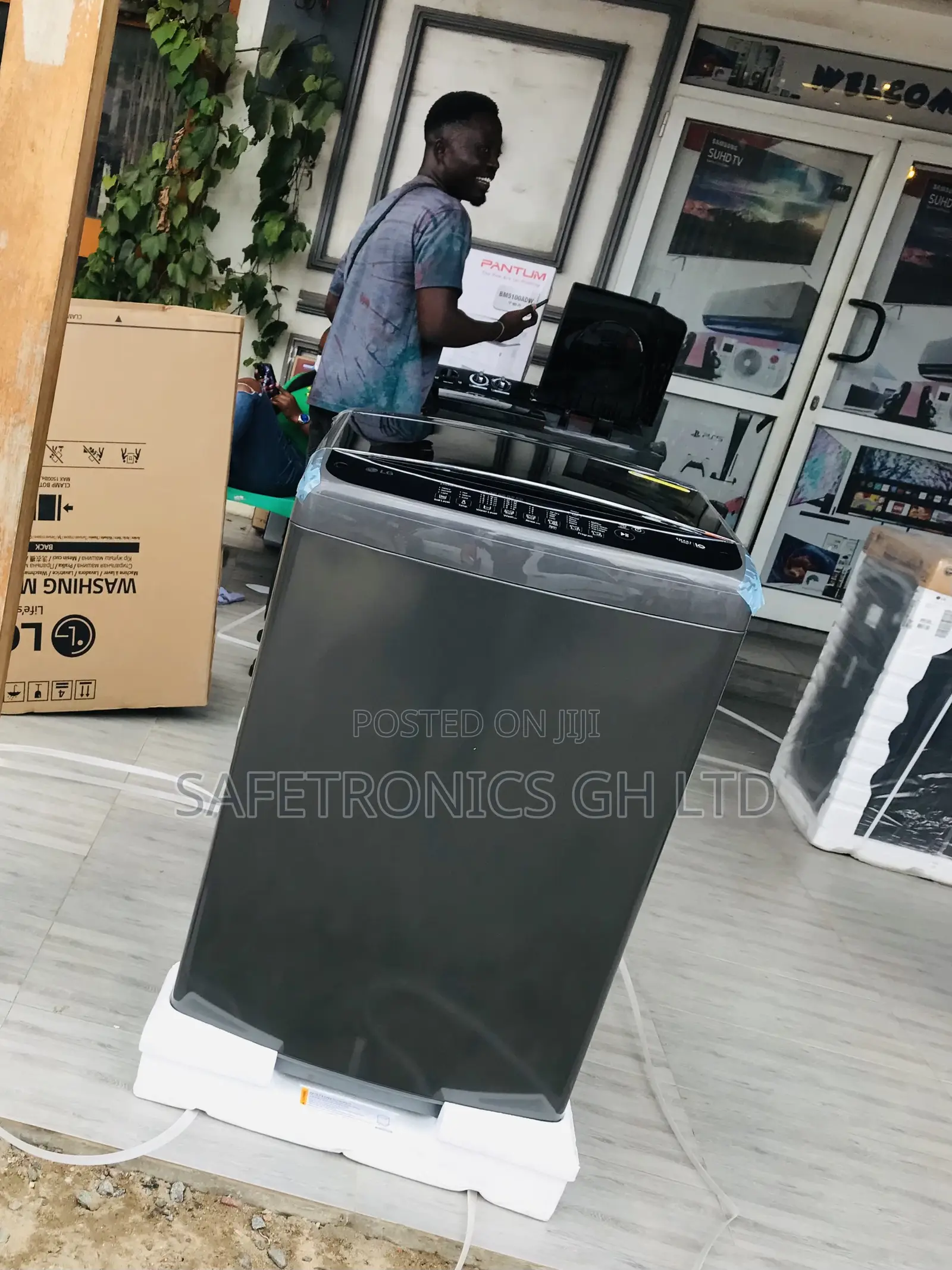 Try Smart Inverter Lg 16kg Topload Fullauto Dark Grey Washer