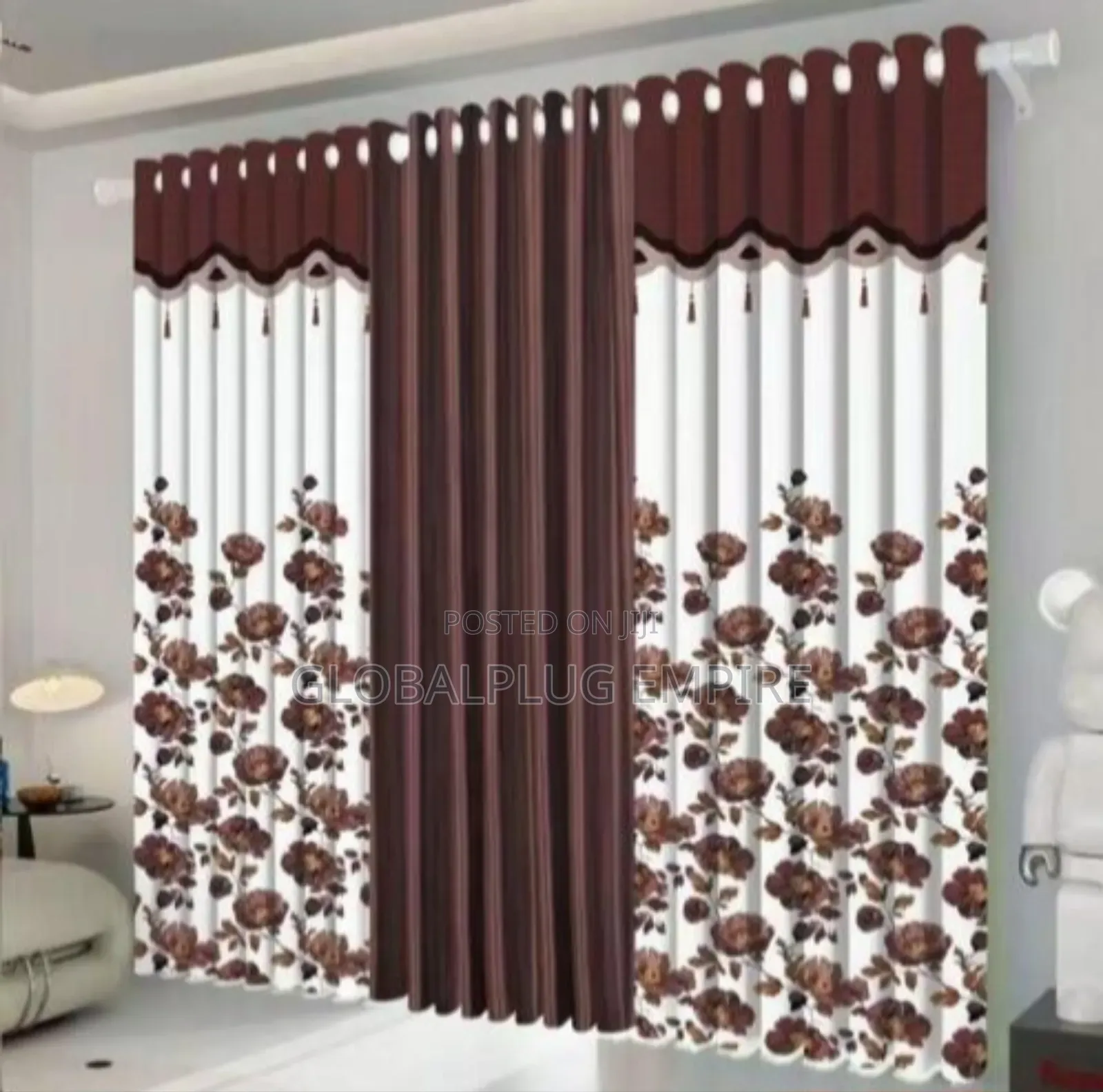 3pcs Set Curtains Available as Seen