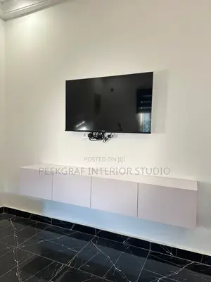 (Read Description) Mountable White Tv Stand