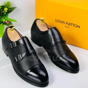 Louis Vuitton Monk Strap Leather Men’S Shoe