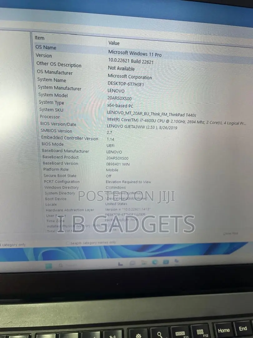 Laptop Lenovo ThinkPad T440s 12GB Intel Core I7 SSD 256GB