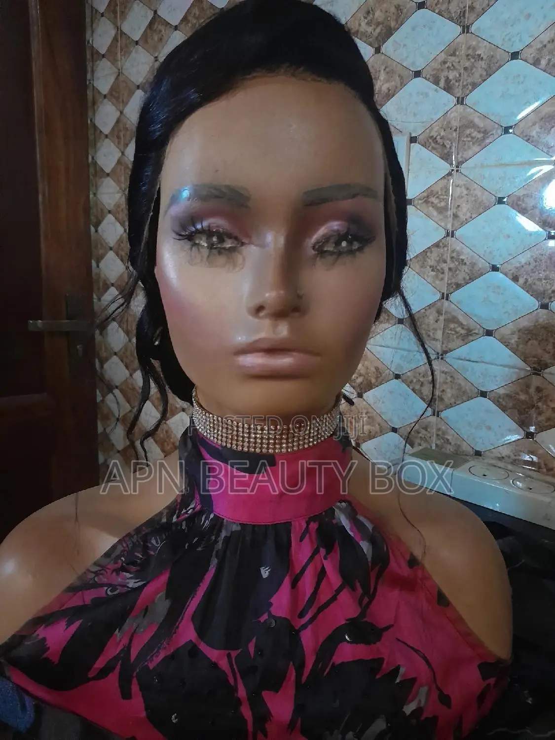 22inch Frontal Wig Styled for Brides and Tiara