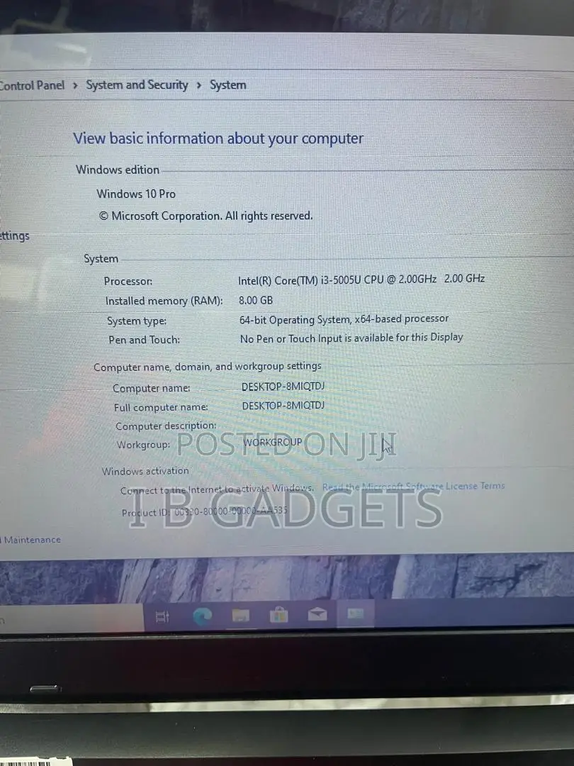 Laptop Toshiba Satellite C55 8GB Intel Core I3 HDD 500GB