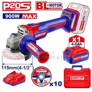 Elag211541 20v Brushless Grinder | 9000 RPM | 115mm Disc