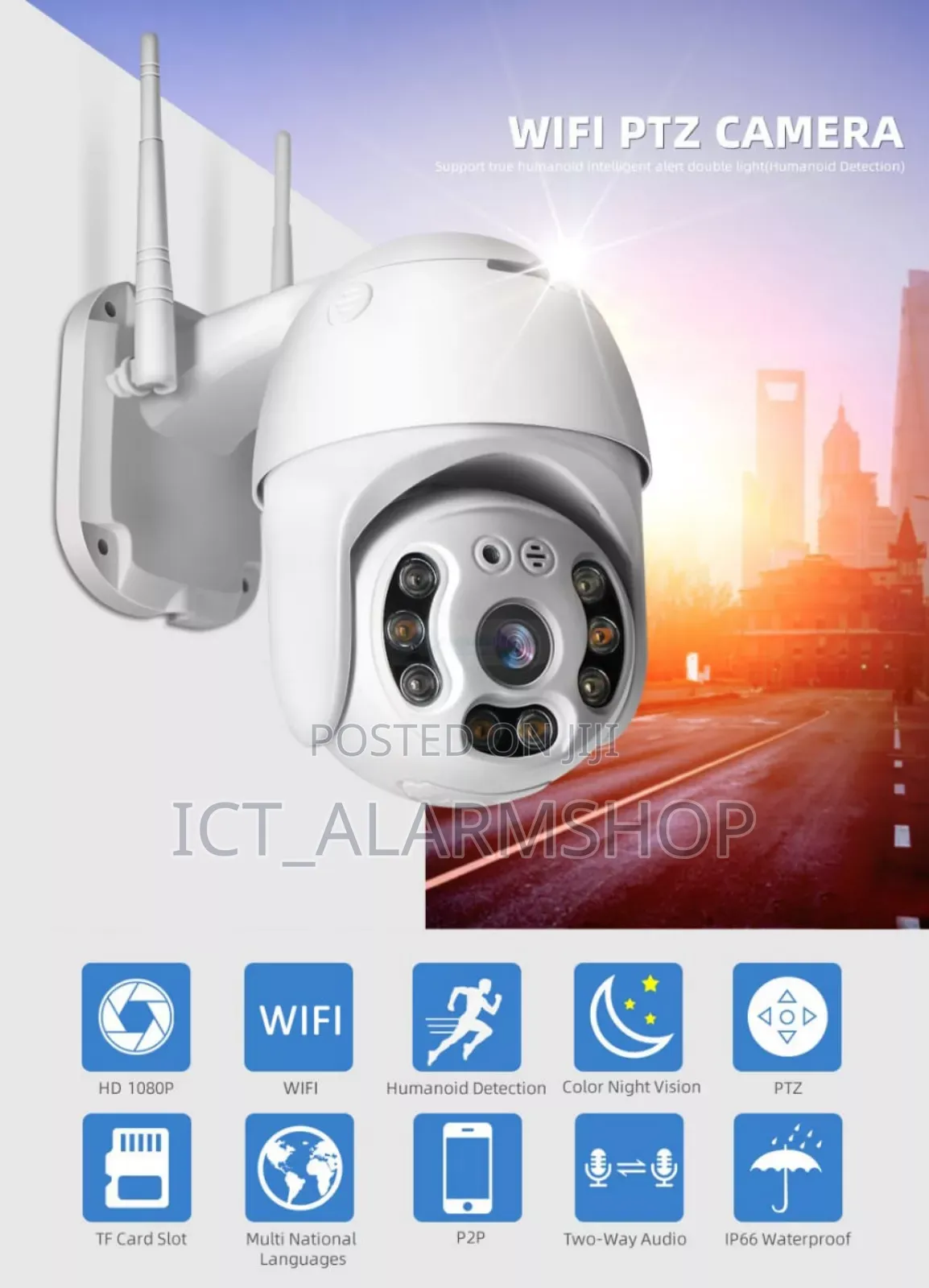 Wifi Ip PTZ Camera Surveillance