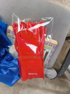 Pvc Red Gloves.