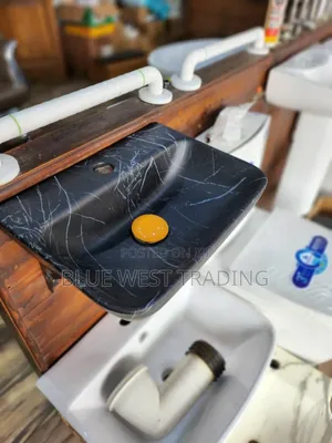 Marble Wall Hung Basin _ Black Wall Hung Basin