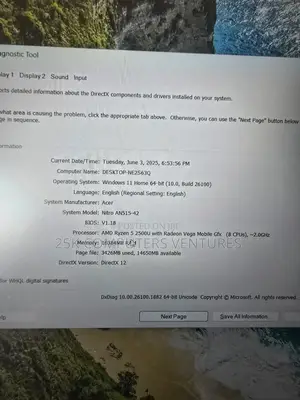 Laptop Acer Aspire V Nitro 16GB AMD Ryzen 5 HDD+SSD 1.5T