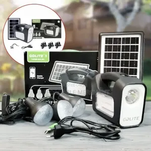 Gdlite Rechargeable Solar With 3 Bulb