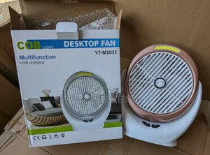 Rechargeable Portable Fan With Light