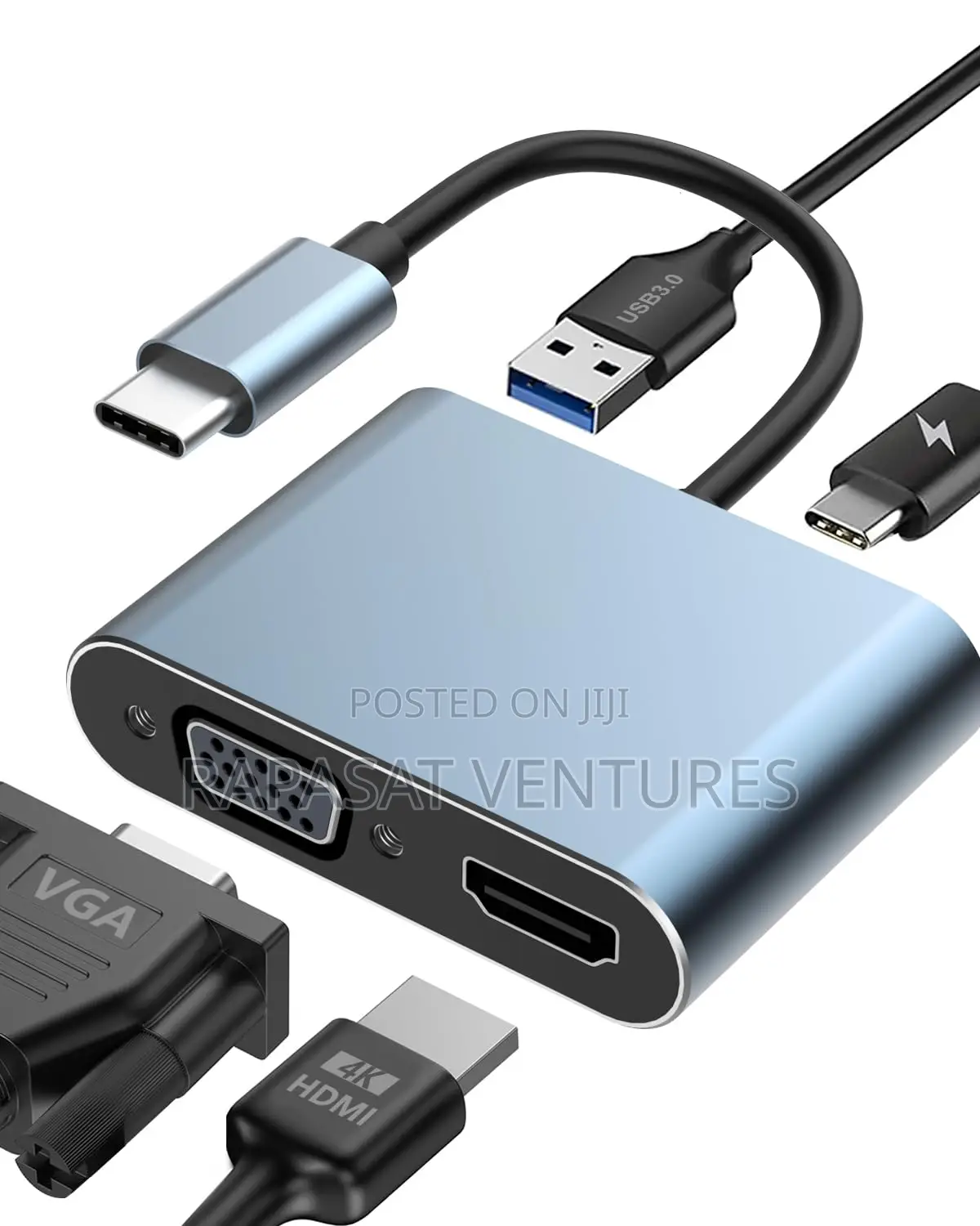 Usb Type C to Hdmi Vga Adapter 4 in 1 Hub