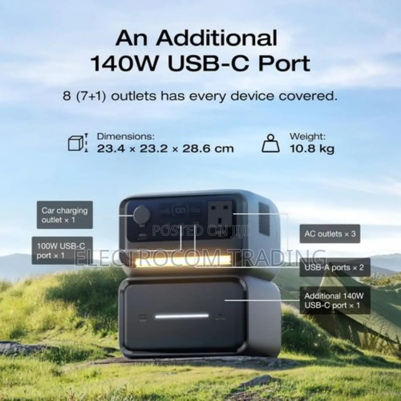 Ecoflow River 3 Max Plus Powerstation, 858wh, 600w Output