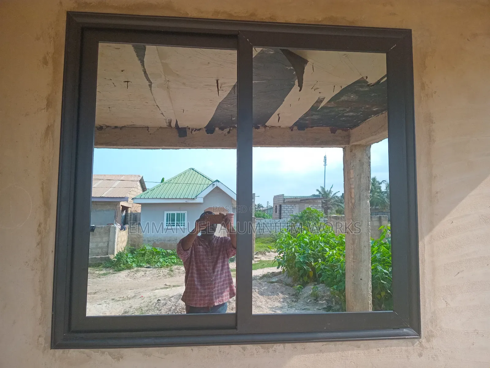 Black Aluminium Italian Window