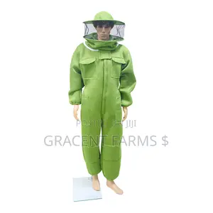 3d Green Ultra Ventilated Cowboy Bee Suit With Pair Of Gloves