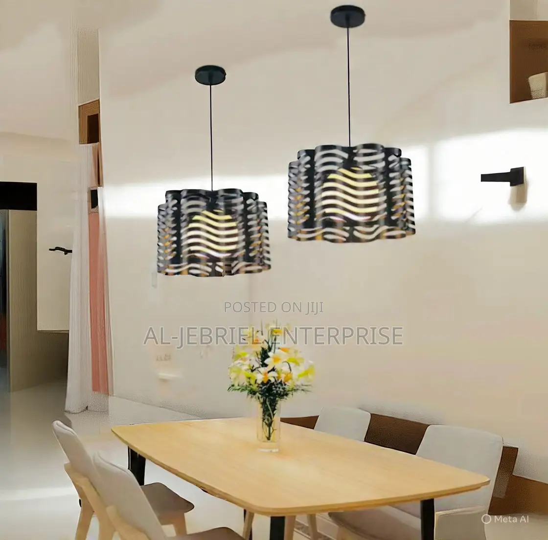 Stylish Stripped Pendant Light