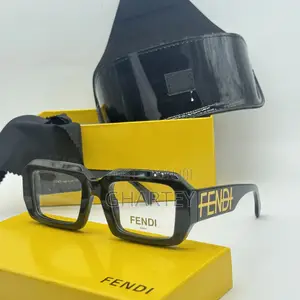 Fendi Luxury Square Frame Glasses Available in Plain Dark