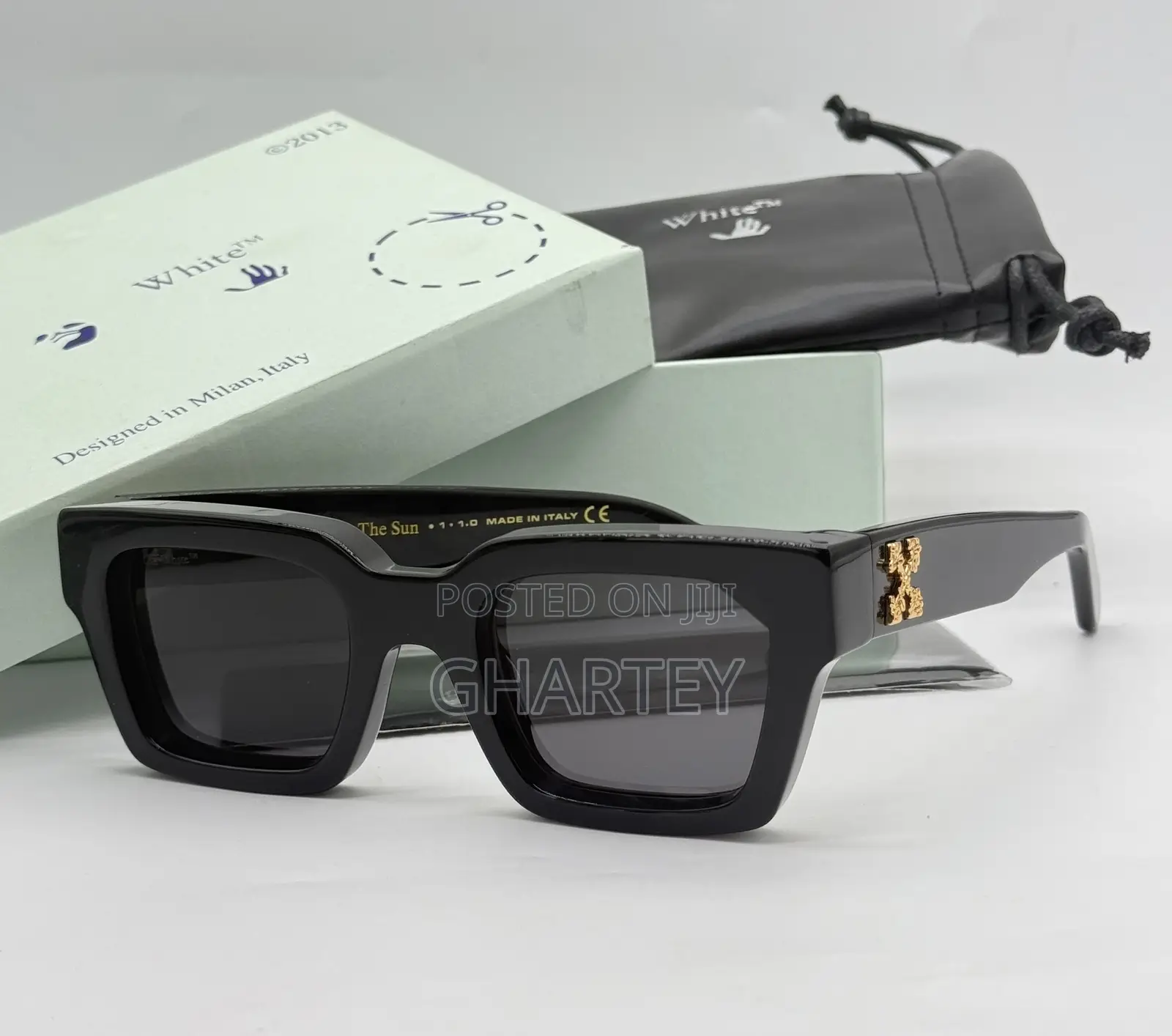 Off White Luxury Fashion Men Glasses - Black