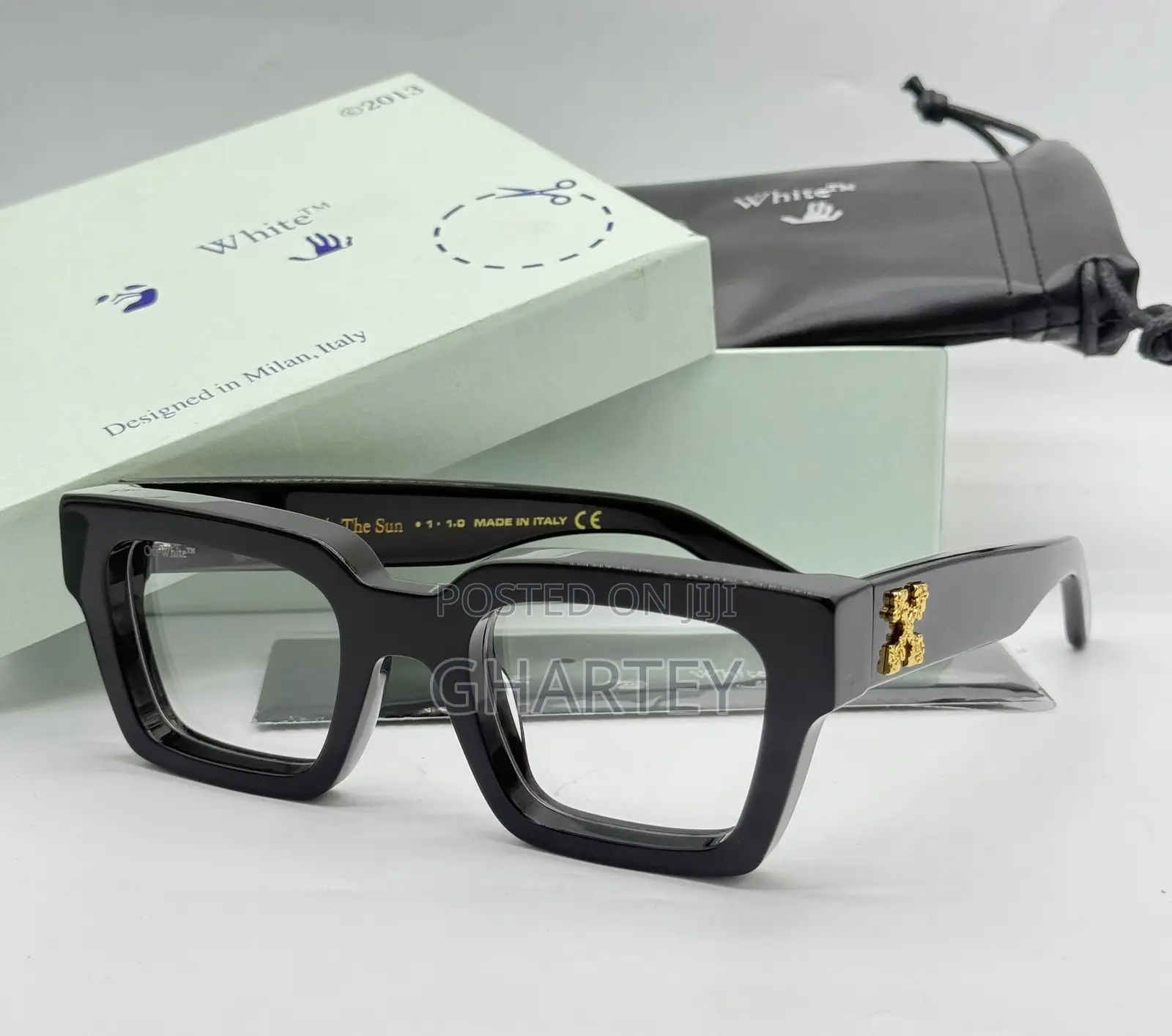 Off White Luxury Fashion Men Glasses - Black