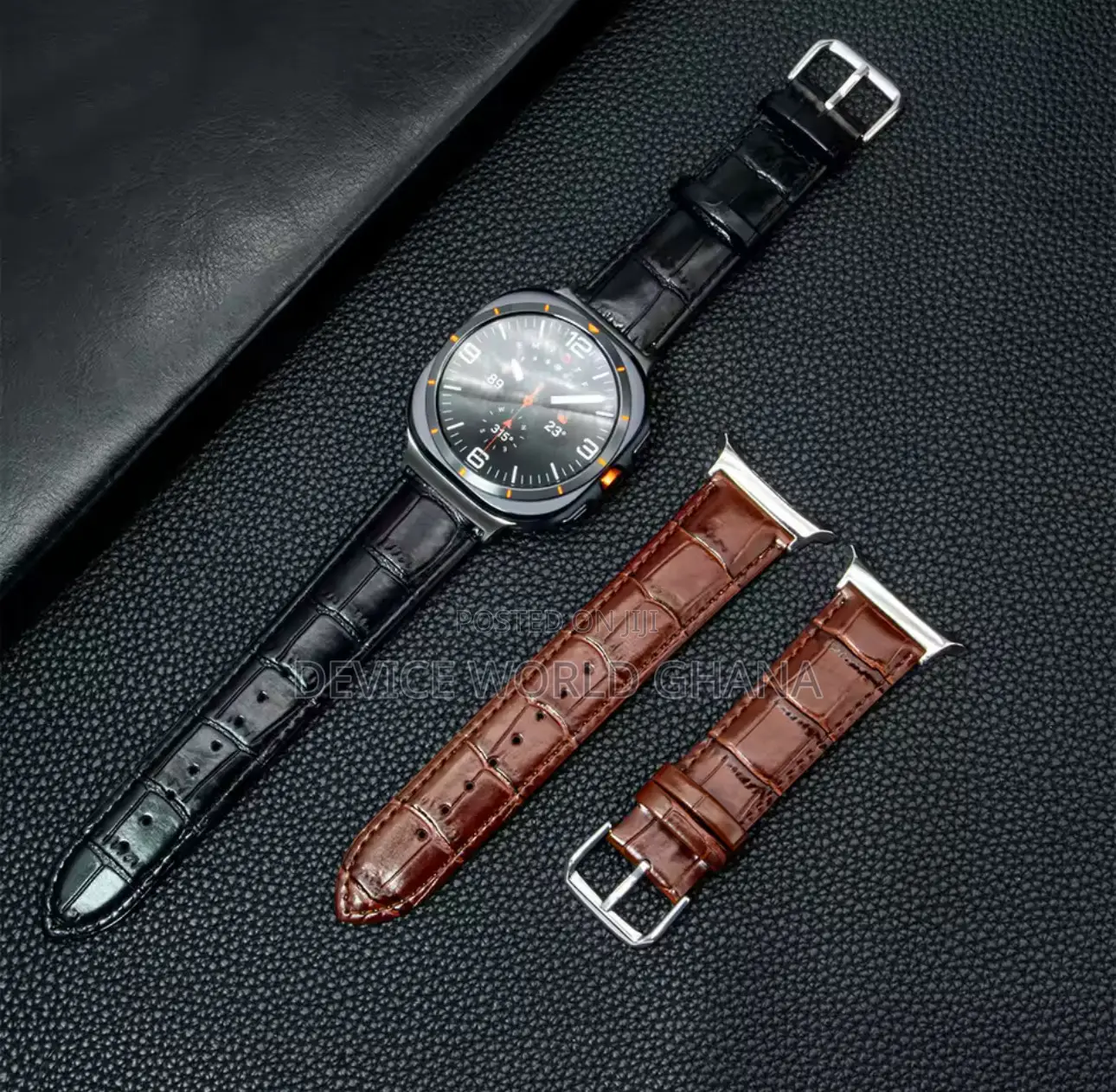 Asi Leather Strap for Samsung Watch 8 Ultra and 7ultra