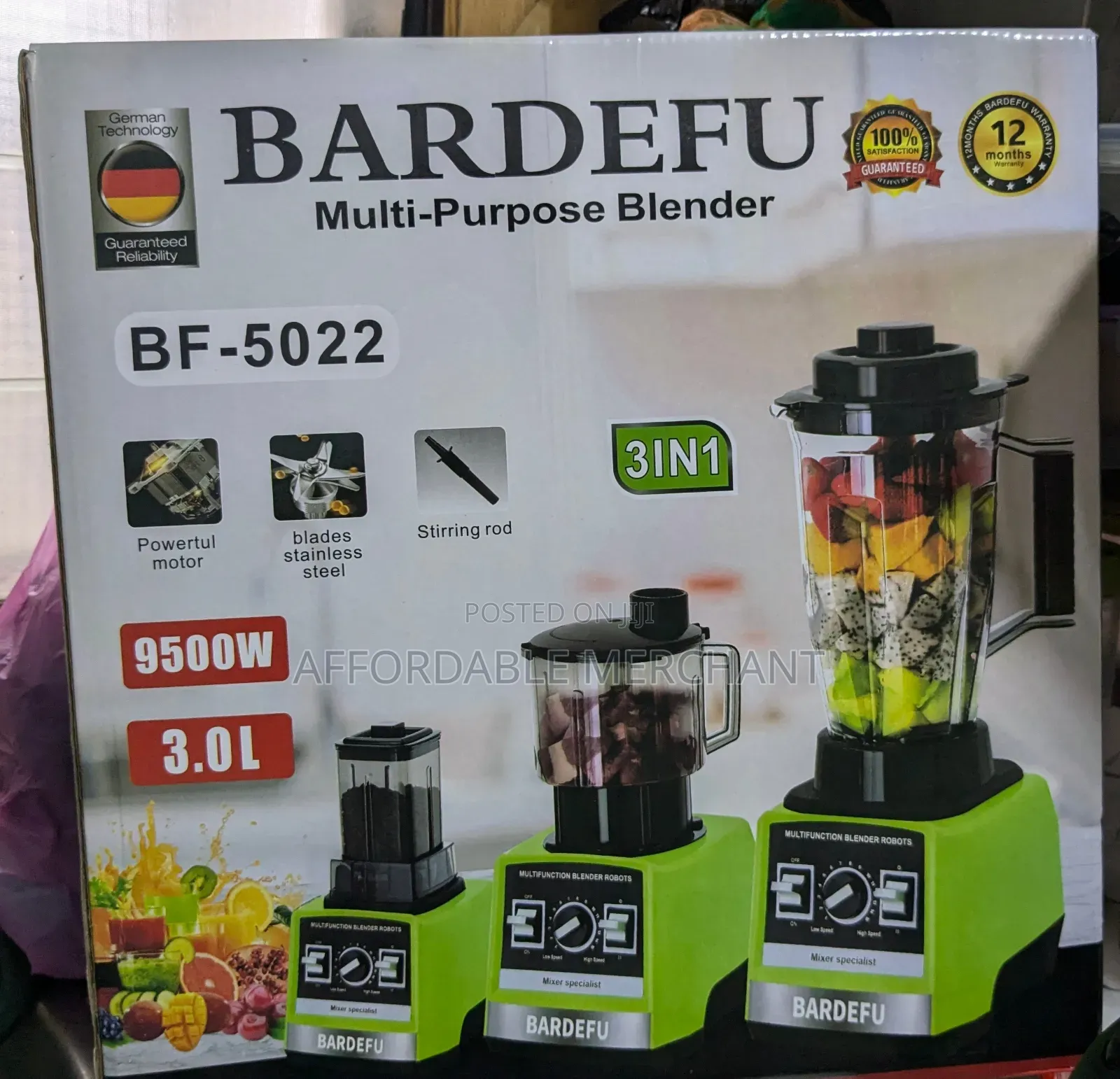 Commercial Professional Blender - 9500w -