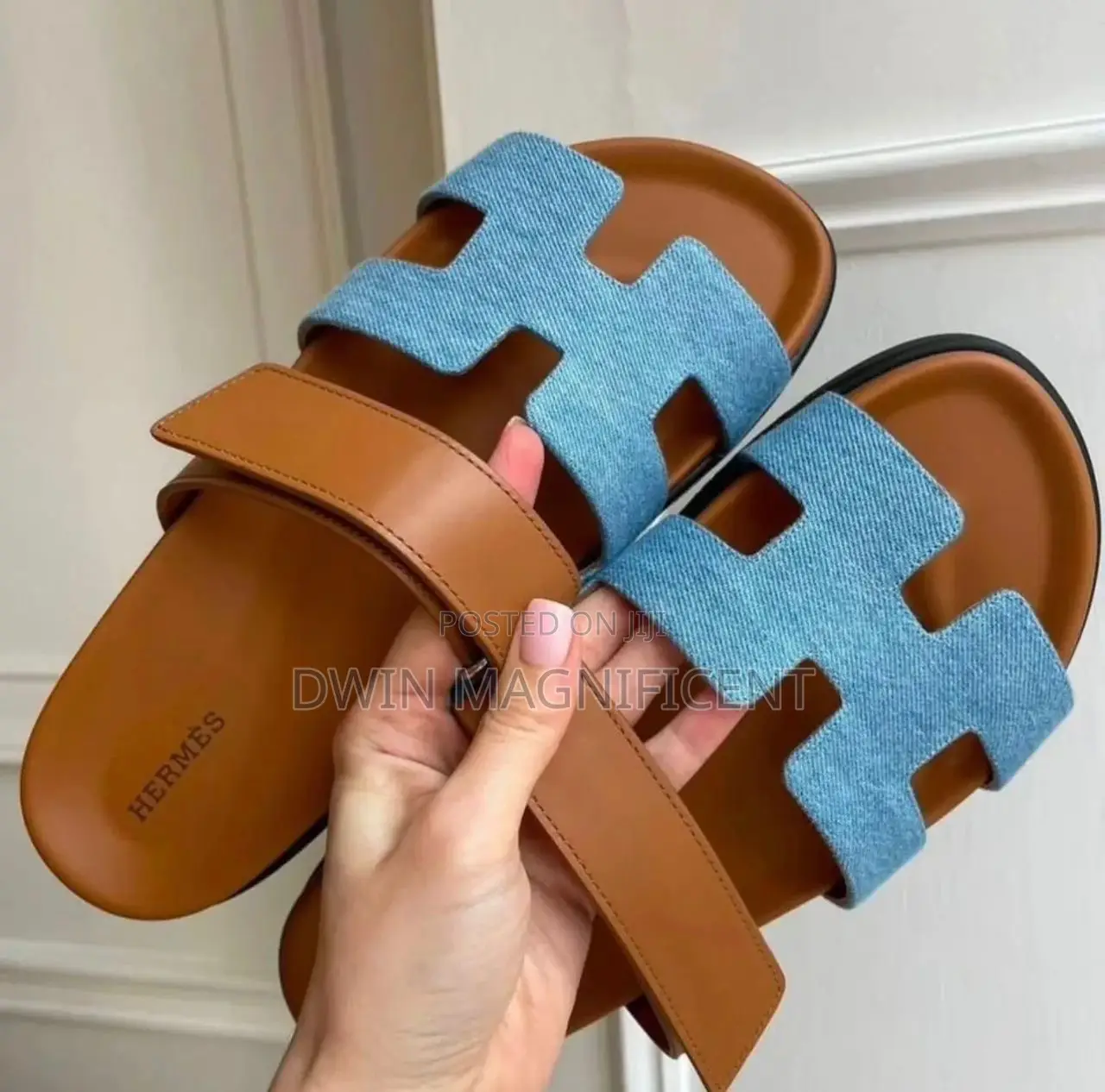 Hermès Grey H Slide Sandals – Effortless Luxury