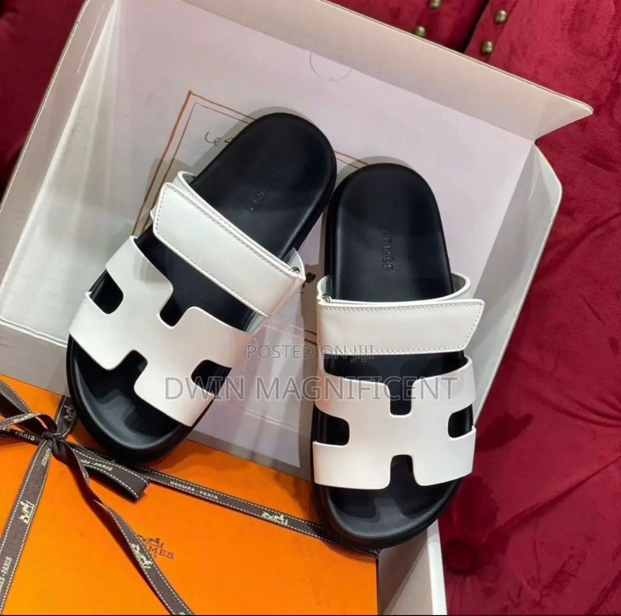 Hermès Grey H Slide Sandals – Effortless Luxury