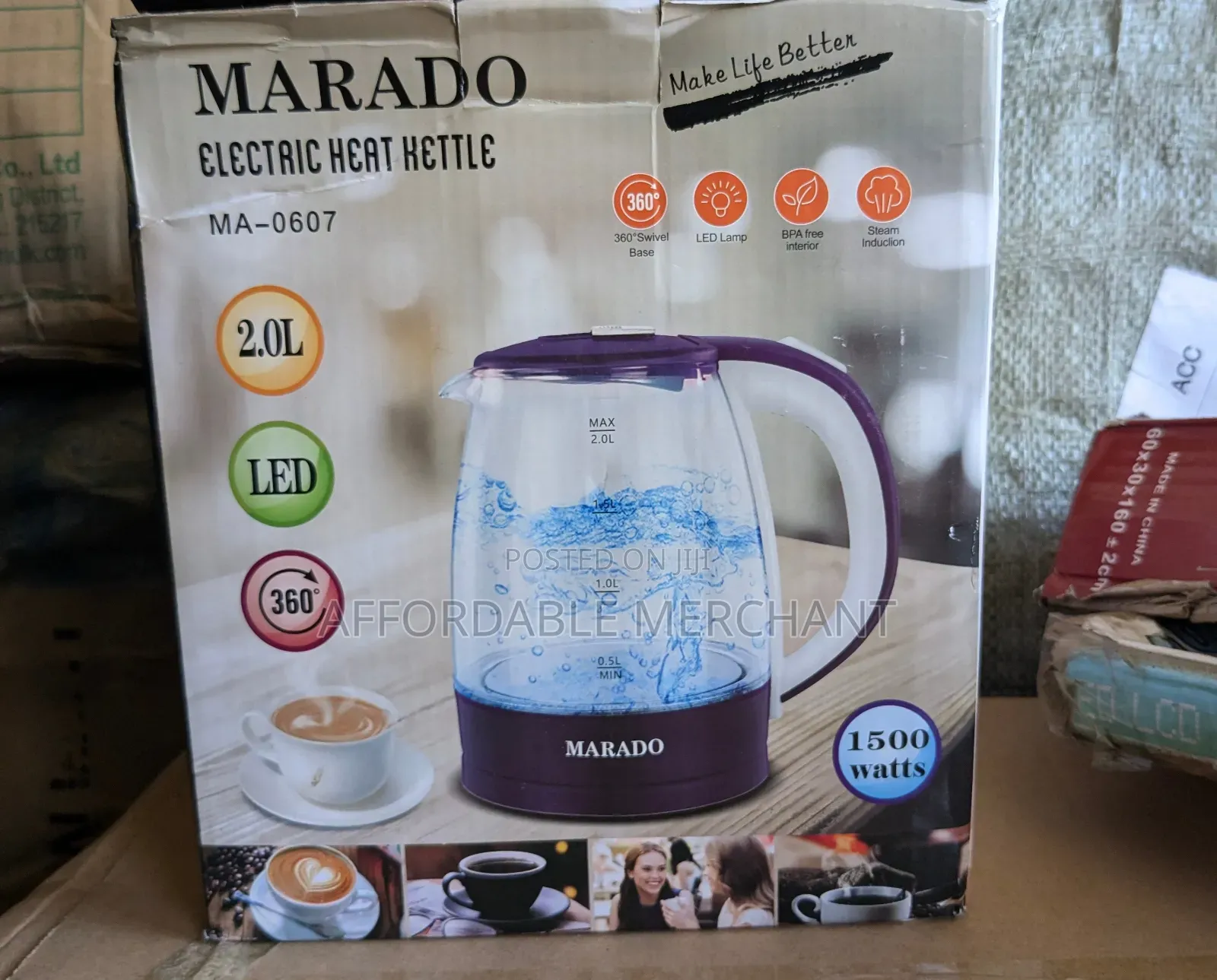 Marado Electric Heat Kettle 2.0l (Ma-0607)