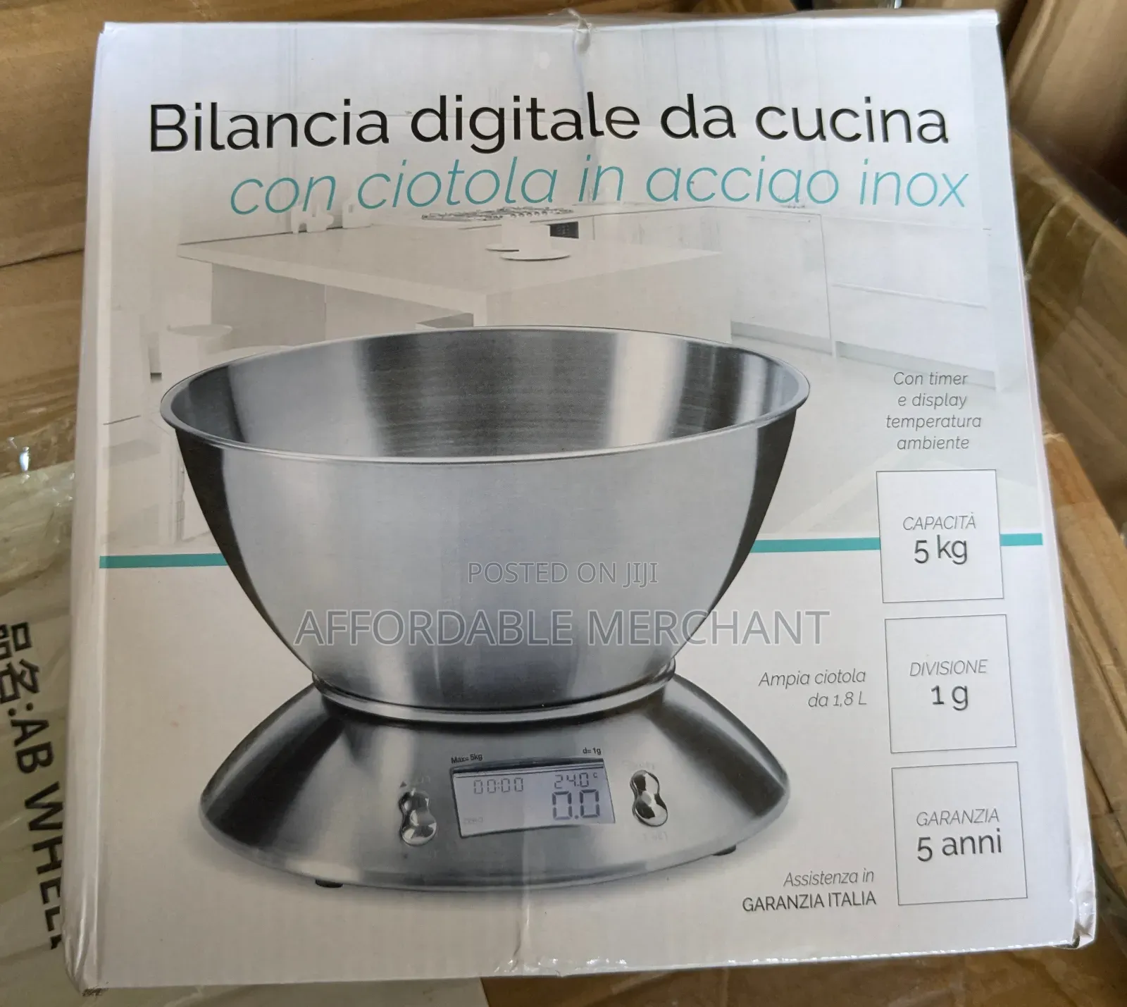 Kitchen Digital Scale With LCD Display With Bowl