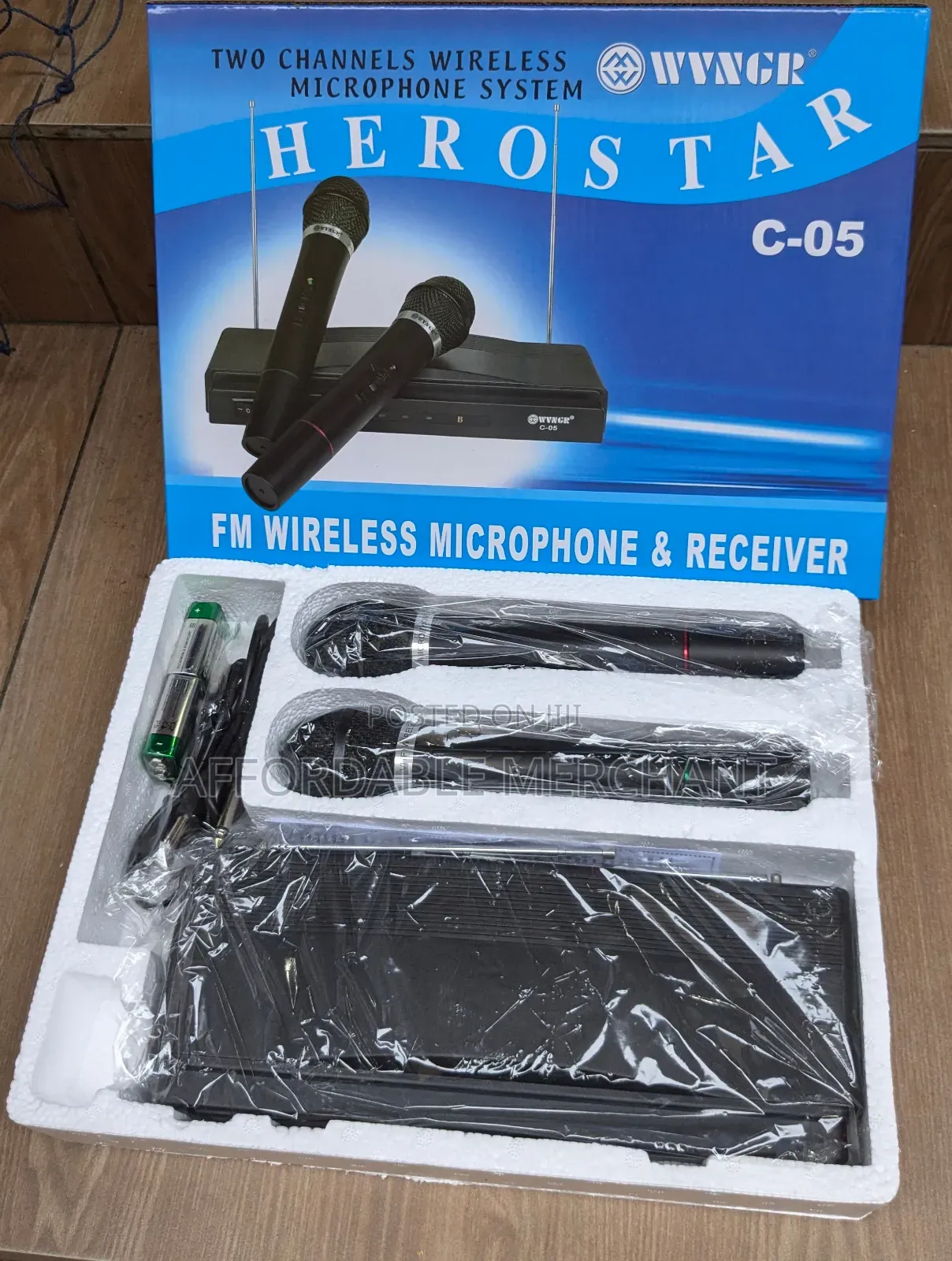 Herostar Two Channel Wireless Microphone System
