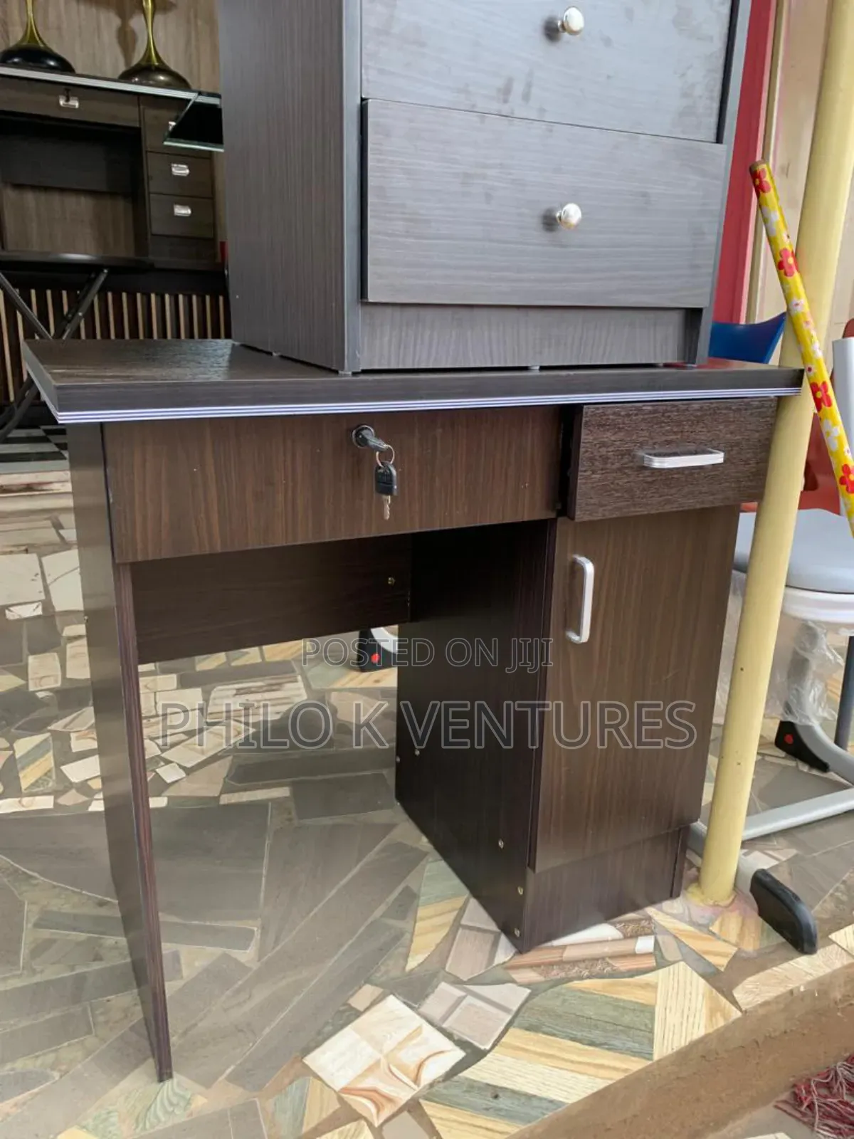 Front of Black Office Table Is Available Here