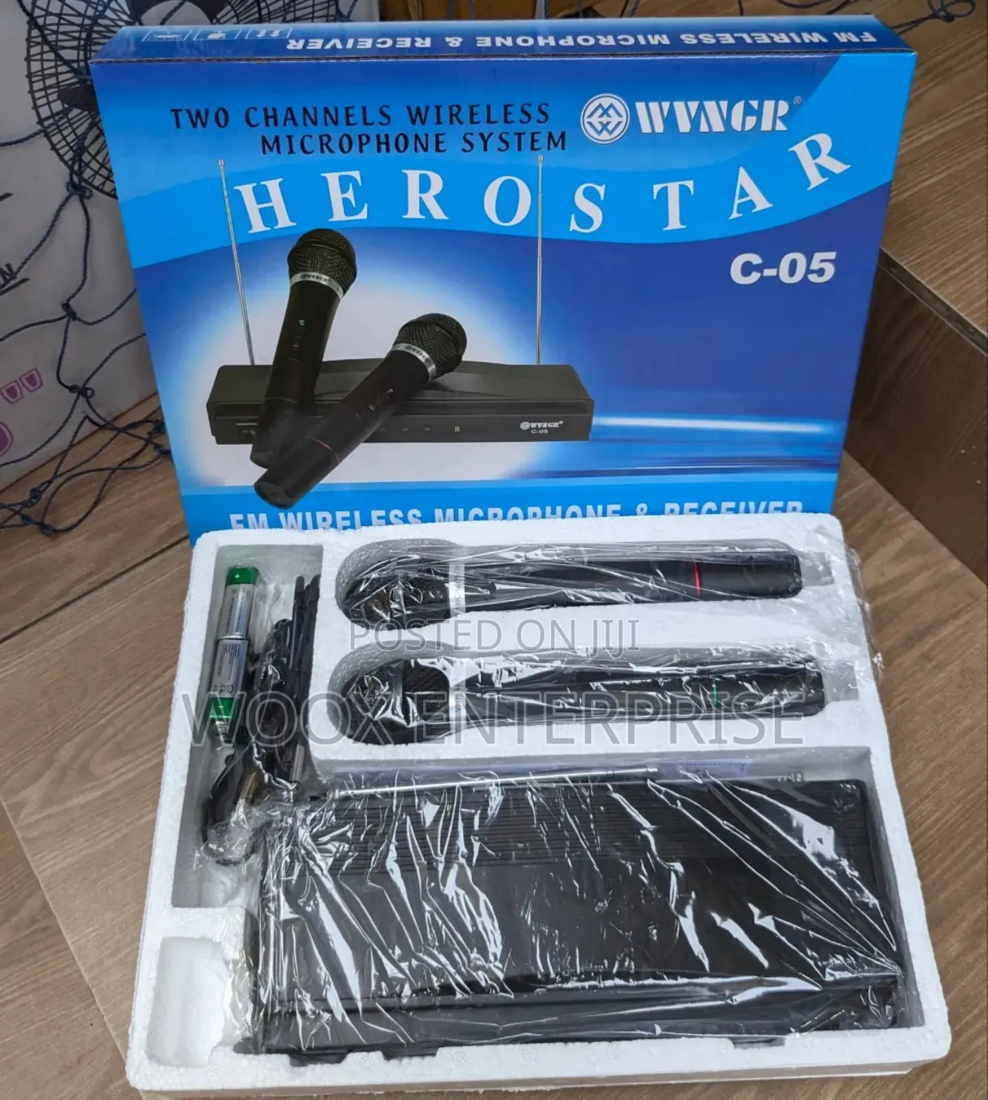 Herostar Two Channel Wireless Microphone System