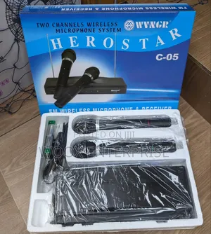 Herostar Two Channel Wireless Microphone System