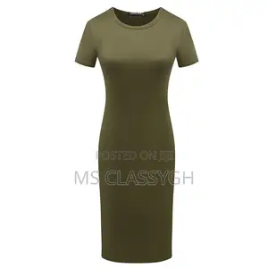 Sexy Short-Sleeved Dress Women's Clothing