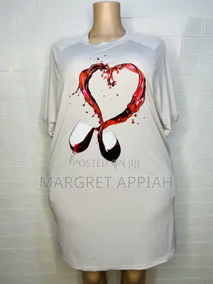Red Wine Graphic Dress