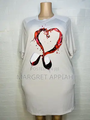 Red Wine Graphic Dress